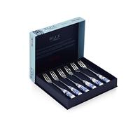 Portmeirion Home & Gifts Pastry Forks S/6, Blue & White