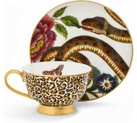 Spode x Creatures of Curiosity Coupe Tea Cup and Saucer Set - Fine China with 2