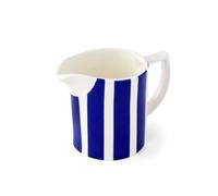 Spode x Steccato Milk Jug (H9cm, 10oz) - Blue & White Striped Earthenware Creamer Jug for Tea, Coffee and Table Service, Modern Everyday Tableware
