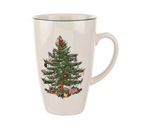 Spode XT8431-XP Christmas Tree Latte Mug, Stoneware, 651 milliliters, Multi, 22 Ounce