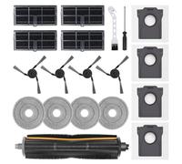 Spofan Accessories Replacement Compatible with Dreame L10s Ultra Gen 3, L50 Ultra AE, X40 Ultra, L40 Ultra Robot Vacuum Cleaner, 1 TriCut Brush, 2 Filters, 4 Side Brushes, 4 Mop Pads, 4 Dust Bags