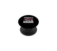 Spoiled By My Aircraft Mechanic Husband Wife PopSockets Adhesive PopGrip