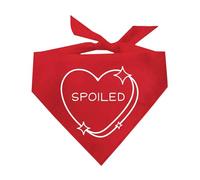 Spoiled Candy Heart Valentine's Day Dog Bandana (Red, OS 1185)