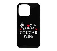 Spoiled Cougar Wife I Love Being a Cougar Mom Heart MILF Era Case for iPhone 13 Pro