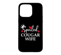 Spoiled Cougar Wife I Love Being a Cougar Mom Heart MILF Era Case for iPhone 15 Pro Max