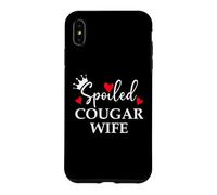 Spoiled Cougar Wife I Love Being a Cougar Mom Heart MILF Era Case for iPhone XS Max