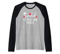 Spoiled Cougar Wife I Love Being a Cougar Mom Heart Milf Era Raglan Baseball Tee