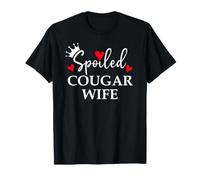 Spoiled Cougar Wife I Love Being a Cougar Mom Heart Milf Era T-Shirt