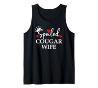 Spoiled Cougar Wife I Love Being a Cougar Mom Heart Milf Era Tank Top