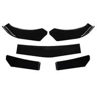 Spoiler 4/5PCS Universal Car Front Blade Bumper Lip Body Kit Spoiler Splitter Bumper Canard Lip Splitter For BMW Etc Carbon Fiber Diffuser(5Pcs Bright black)