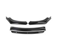 Spoiler 4PCS ABS Plastic Carbon Fiber Universal Car Accessories Car Front Bumper Lip Body Kit Spoiler Splitter Diffuser Splitter Diffuser(Black and black)