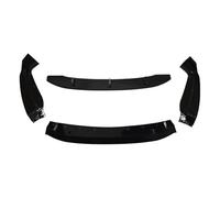 Spoiler 4Pcs Front Bumper Splitter Lip Spoiler Glossy Black Carbon Fiber Look Body Kit For BMW X6 F16 For M50i For M50d 2014-2019 Front Lip Spoiler