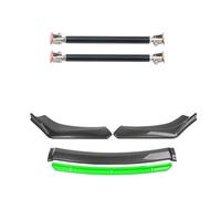 Spoiler 4PCS Universal Car Accessories Car Front Bumper Lip Body Kit Spoiler Splitter Diffuser Splitter ABS Plastic Carbon Fiber Diffuser(15cm black 7)