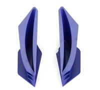 Spoiler Blue/Black/White/Red Plastic Aerodynamic Motorbike Winglet Dynamic Kit Universal Motorcycle Wing Kit motorcycle Spoiler Wing(Blue)