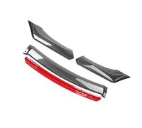 Spoiler Car Front Bumper Lip Side Splitter Spoiler Guards Black Red Carbon Look For Civic For Accord 9TH 10TH EK EG S2000 All Models Front Bumper Lip(Carbon Look)