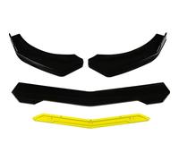 Spoiler Diverter Diffuser For Panamera 2012-2022 Car Front Bumper Lip Chin Spoiler Splitter Diffuser Body Kits Trim Protector 6 Colors Splitter Chin Decoration(Yellow)