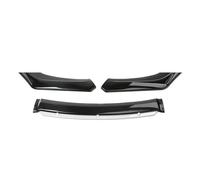 Spoiler Front Bumper Universal Car Front Bumper Lip Body Kit Spoiler Decorative Strip Canard Splitter Sedan Width Below 176cm(Bright Black White)