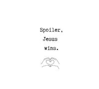 Spoiler, Jesus Wins - Daily Prayer Notebook, Lined 6x9, 120 Pages