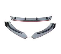 Spoiler Splitter Diffuser For Geely For Atlas For Pro For Azkarra For Pro For Proton X70 For Pro 2020 2021 2022 Front Bumper Lip Splitter Diffuser Spoiler Guard Cover Trim(Black red)