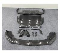 Spoiler Splitter For Bentley For Bentayga For V8 W12 2016 2017-2022 Real Carbon Fiber Front Lip Splitter Rear Diffuser Spoiler Side Skirt Rearview Mirror Body Spoiler(ALL)