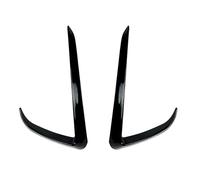 Spoiler Splitter For Tesla For Model Y 2020 2021 2022 2023 Front Bumper Air Vent Cover Trim Glossy Black/Carbon Fiber Look Fog Light Intake Spoiler Lamp Brow Body Spoiler(Glossy Black)