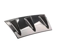 Spoiler Splitter Trim ABS Universal Black Carbon Fiber Exterior Rear Bumper Lip Spoiler Chassis Diffuser 3fin 5 Fin Shark Fin Style Car Accessories(BLACK 3 Fin)