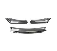 Spoiler Universal Car Front Bumper Lip Body Kit Spoiler Carbon Fibe Decorative Strip Bumper Canard Lip Splitter Sedan Width Below 176cm Front Lip Spoiler(Carbon Look)