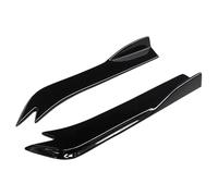 Spoiler Wing Car Rear Bumper Diffuser Lip Wrap Angle Splitters ABS Boot Spoiler Plate Chin Splitter Bracket Body Kit For Jaguar For XF 2008-2021 Rear Splitter(Gloss Black)