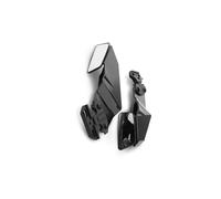 Spoiler Wing For Suzuki GSXR 600 750 1000 GSX650F GSX1300R Motorcycle Mirror Adjustable Rotating Rearview Universal Si Wing Spoiler Fairing(Black)