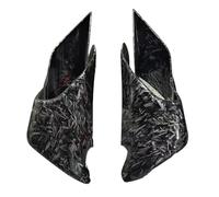 Spoiler Wing For YZF R1 R3 R25 For YZF-R1 YZF-R25 For YZF-R3 2015-2020 2021 2022 2023 Motorcycle Winglets Fixed Wind Wing Fairing Shell(Forged black 2)