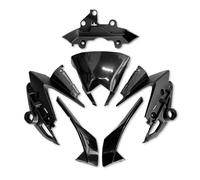 Spoiler Winglet For FZ8 FZ8N 2010-2017 Upper Nose Top Cowl Front Headlight Side Fairing Windshield Speedometer Bracket Motorcycle Wing(E-Black-1 Set)