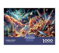 Spoils 1000 Pieces Jigsaw Puzzles Bundle Adults Cosmic Nebula Art Jigsaw Brain Training Logic Skill Recycled Cardboard Great Gift for Women And Men 52x38cm/1000pcs
