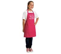 Spoilt Rotten Child's Custom Chef Apron Any Name Personalised Baking Cooking Apron Any Wording Children's Apron (Pink, Junior 7-10 Years)