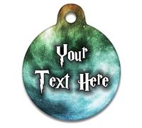 Spoilt Rotten Pets 19mm Green Potion Mist Tuquoise Spell Tag Dog Puppy Cat Kitten ID Tag, Pet Tag Custom Printed with Your Contact Details