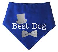 Spoilt Rotten Pets Best Dog Blue Dog Bandana - Wedding Groom & Best Man Suit For Dogs (S3 Medium Dogs, Labs, Staffies & Springers)