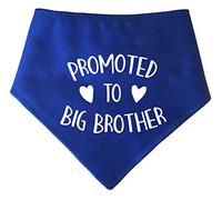 Spoilt Rotten Pets Blue Promoted To Big Brother Dog Bandana - For Dogs Baby Showers & Announcement Gender Reveal (S4 Ex Large Dog Husky, Alsatian & Chow)