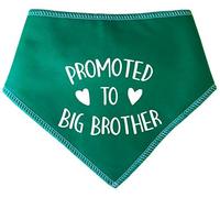 Spoilt Rotten Pets Green Promoted To Big Brother Dog Bandana - For Dogs Baby Showers & Announcement Gender Reveal (S4 Ex Large Dog Husky, Alsatian & Chow)