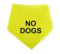 Spoilt Rotten Pets Hi Viz No Dogs - Dog Bandana For Dogs & Cats (S4 Large Dogs Newfies, GSD & Chow Chow)