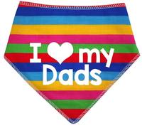 Spoilt Rotten Pets I Love My Dads Pride Size 4 Rainbow Dog Bandana LGBT Support Pride March (Size 4 Ex Large Dog Husky, Alsatian & Chow)