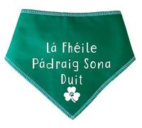 Spoilt Rotten Pets 'La Fheile Padraig Sona Duit' Irish Ireland Happy St Patrick's Day Gaelic, Eire St Patricks Day Dog Bandana, Fancy Dress Gift For Dogs