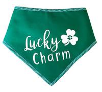 Spoilt Rotten Pets 'Lucky Charm' Shamrock Irish Ireland Happy St Patrick's Day Gaelic, Eire St Patricks Day Dog Bandana, Fancy Dress Gift For Dogs