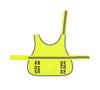 Spoilt Rotten Pets Medium Size, Yellow Adjustable Hi Vis Vest 'Be Kind I'm Deaf', Reflective Adjustable, High Visibility Lightweight Coat Hi Viz (Yellow, Medium)