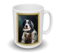 Spoilt Rotten Pets Personalised Make Your Pet Into an Astronaut, Planet Explorer Portrait Mug Custom Dog, Cat, Rabbit Photo Mug Portrait Any Wording & Photo