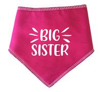 Spoilt Rotten Pets Pink Big Sister Dog Bandana - For Dogs Baby Showers & Announcement Gender Reveal (S1 Tiny Dogs, Chihuahuas & Cats)