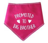 Spoilt Rotten Pets Pink Promoted To Big Brother Dog Bandana - For Dogs Baby Showers & Announcement Gender Reveal (S4 Ex Large Dog Husky, Alsatian & Chow)