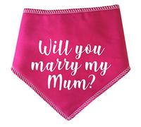 Spoilt Rotten Pets Pink Will You Marry My Mum? Dog Bandana -Surprise Wedding, Reveal, Proposal al, Engagement (S3 Medium Dogs, Labs, Staffies & Springers)