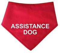 Spoilt Rotten Pets Red S3 Assistance Dog Alert Help Dog Message Bandana (S3 Medium Dogs, Labs, Staffies & Springers)