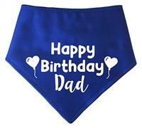 Spoilt Rotten Pets Royal Blue 'Happy Birthday Dad ' Dog Bandana Birthday Card From The Dog (Size 4 Ex Large Dog Husky, Alsatian & Chow)