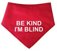 Spoilt Rotten Pets, S1 RED Be Kind I'm Blind Warning Alert Dog Bandana. Visually Impaired or Blind Dog Warning (S1 Tiny Dogs, Chihuahuas & Cats)