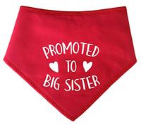 Spoilt Rotten Pets S1 Red Promoted To Big Sister Dog Bandana - For Dogs Baby Showers & Announcement Gender Reveal (S1 Tiny Dogs, Chihuahuas & Cats)